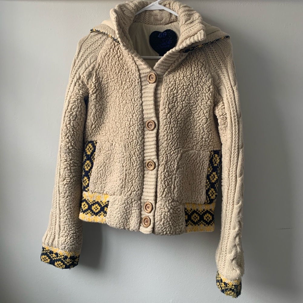 Jack by BB Dakota Cream Sherpa Jacket